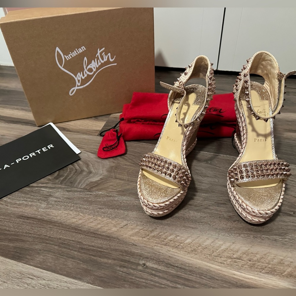 Christian Louboutin Madmonicw Rose gold size 40